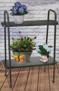 ProGarden Kwietnik, matowy zielony, 50 x 26 x 66 cm 2