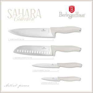 Berlinger Haus ZESTAW 4 NOŻY KUCHENNYCH BERLINGER HAUS BH-2959 SAHARA 3