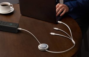 Kabel USB Baseus USB-C - USB-C + microUSB + Lightning 1.1 m Biały (BSU4919) 12