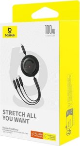 Kabel USB Baseus USB-C - USB-C + microUSB + Lightning 1.1 m Czarny (BSU4920) 7