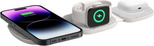 Ładowarka Tech-Protect Ładowarka bezprzewodowa Tech-Protect QI15W-A32 3in1 Magnetic Magsafe Wireless Charger Grey + kabel USB-C / USB-C 120cm 2