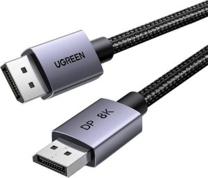 Kabel Ugreen Kabel UGREEN DP120 DisplayPort 1.4 8K60Hz 32.4Gbps 2m czarny 1