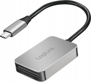 Czytnik LogiLink LogiLink USB 3.0 Dual-Kartenleser USB-C/SD/microSD alu 1