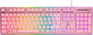 Klawiatura Deltaco Deltaco PK75 Gaming Tastatur Membran RGB pink 1