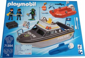 Playmobil *****PLAYMOBIL Łódź policyjna z silnikiem 71394 3