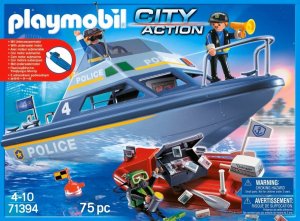 Playmobil *****PLAYMOBIL Łódź policyjna z silnikiem 71394 6