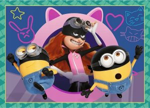 Trefl Puzzle 4w1 Zwariowane Minionki - łącznie 207 elementów (34648) 2