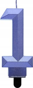 GoDan Świeczka cyfra 1 Diament met c.nieb PF-SDC1 62813 1