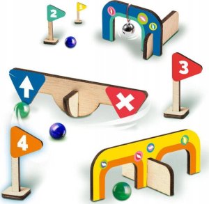 SES Creative SES Gra MarbleGolf drewniany minigolf 02302 23027 2