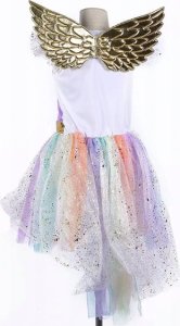 STRÓJ KOSTIUM JEDNOROŻEC UNICORN PONY SKRZYDŁA RÓG L 7