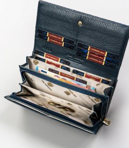 Peterson Duży portfel damski w motyle ze skóry naturalnej  Peterson NoSize 7