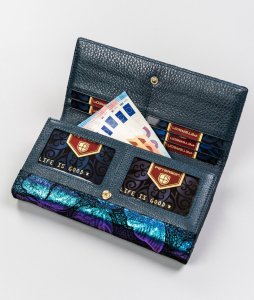 Peterson Duży portfel damski w motyle ze skóry naturalnej  Peterson NoSize 8