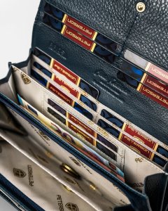 Peterson Duży portfel damski w motyle ze skóry naturalnej  Peterson NoSize 10