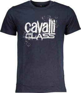 Cavalli Class NIEBIESKI T-SHIRT MĘSKI Z KRÓTKIM RĘKAWEM KLASY CAVALLI M 1