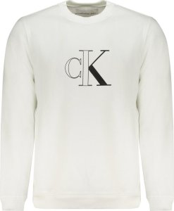 Calvin Klein BIAŁA BLUZA MĘSKA BEZ ZAMKA CALVIN KLEIN XL 1