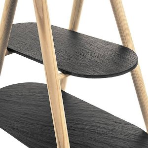 Orion Patera 2-poziomowa drewniana kamienna 41x24x38,5 cm 3