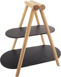 Orion Patera 2-poziomowa drewniana kamienna 41x24x38,5 cm 6