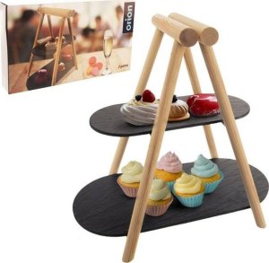 Orion Patera 2-poziomowa drewniana kamienna 41x24x38,5 cm 8