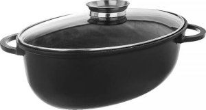 Orion Brytfanna granitowa / garnek z pokrywką szklaną 8 l GRANDE 6