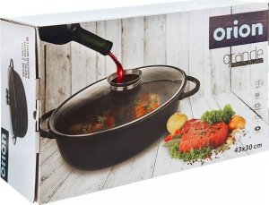 Orion Brytfanna granitowa / garnek z pokrywką szklaną 8 l GRANDE 7