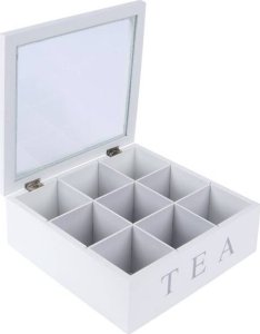 Excellent Houseware Pojemnik na herbatę 22x22x8,5 cm 3