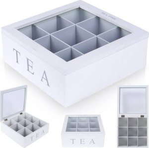 Excellent Houseware Pojemnik na herbatę 22x22x8,5 cm 6