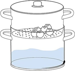 Orion Wkład do gotowania na parze stalowy 26 cm ANETT 5,5 l 6