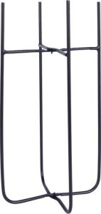 Vilde Osłonka na doniczkę na stojaku metalowa czarna 16,5x42 cm 7