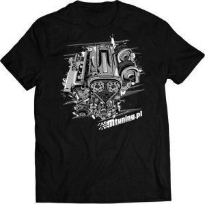 MTuning Koszulka T-Shirt MTuning Czarna Engine RB25 XL 1