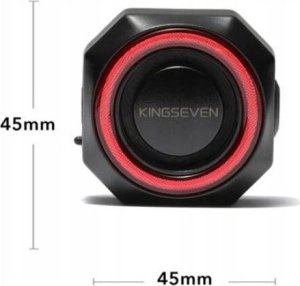 Kingseven Alarm rowerowy antykradzieżowy lampka tył tylna rowerowa dzwonek pilot K7 8