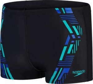 Speedo Męskie kąpielówki Speedo TECH PRNT ASHT AM black/chroma blue/aquarium rozmiar 32 1