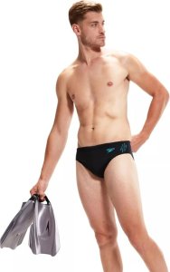 Speedo Męskie kąpielówki Speedo HYPERBOOM SPL 7CM BRF AM black/bolt rozmiar 32 2
