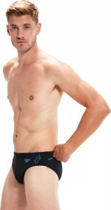 Speedo Męskie kąpielówki Speedo HYPERBOOM SPL 7CM BRF AM black/bolt rozmiar 32 3