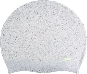 Speedo Czepek silikonowy Speedo RECYCLED CAP AF grey/bright zest 1