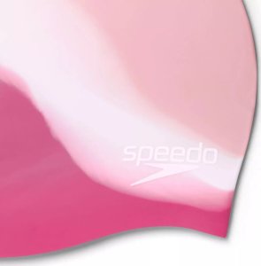 Speedo Dziecięcy czepek silikonowy Speedo MULTI COLOUR SILC CAP JU oyster/white/blush 3