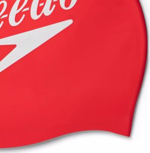 Speedo Czepek silikonowy Speedo SLOGAN PRT CAP AU speedo red/white 3