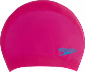 Speedo Dziecięcy czepek silikonowy Long Hair Cup JU Różowy 1