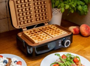 Eldom GOFROWNICA ELDOM SOLIDNA DWA DUŻE GOFRY SUPER MOC 2000W CERAMICZNA POWŁOKA 9