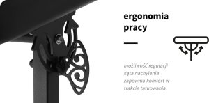 Activeshop Podłokietnik do tatuażu Pro Ink 718 czarny 11