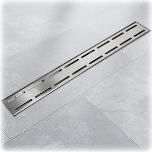 Bituxx Wydajny Odpływ podłogowy ze stali inox 80cm LINE z niskim syfonem 1