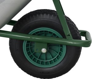 Bituxx Mocna Taczka Uniwersalna do ogrodu/na budowe 100L Ocynkowana misa ładowność do 250kg 13