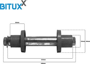 Bituxx Mocna Taczka Uniwersalna do ogrodu/na budowe 100L Ocynkowana misa ładowność do 250kg 9
