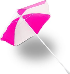 Bituxx Ławka do ogrodu z parasolem dla dzieci Stolik RÓŻOWY do zabawy lekki 19