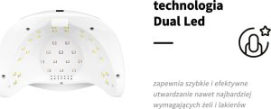 Lampa do paznokci Activeshop Lampa UV Dual Led Glow S1 168W srebrna 10