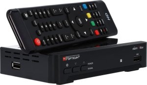 Tuner TV Opticum Tuner DVB-T2 HBBTV T-BOX Opticum HEVC 1