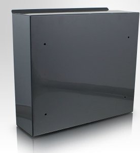 Bituxx Grafitowa Skrzynka pocztowa na listy naścienna solidna i odporna 4