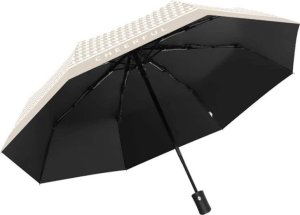 eCarla PARASOL UMBRELLA AUTOMAT PEPITKA KREMOWA PAR09WZ2 3