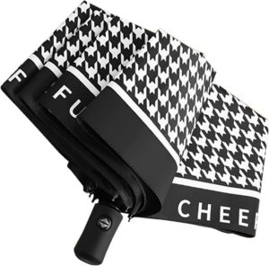 eCarla PARASOL UMBRELLA AUTOMAT PEPITKA CZARNA PAR09WZ1 2