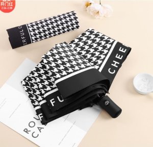 eCarla PARASOL UMBRELLA AUTOMAT PEPITKA CZARNA PAR09WZ1 4