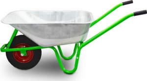 Bituxx Mocna Taczka Budowlana 250kg Ogrodowy wózek 100L pełne koło BITUXX 4